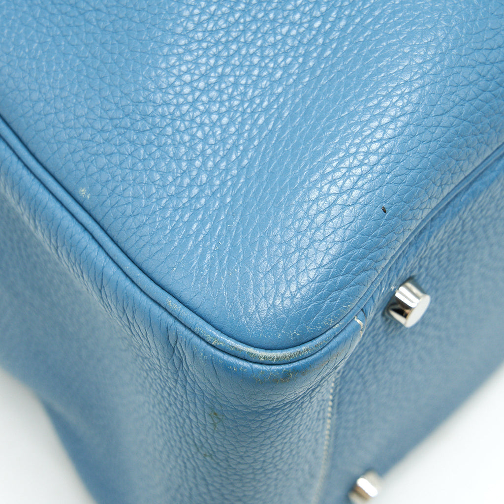 HERMES LINDY 34 BLUE JEAN SHW