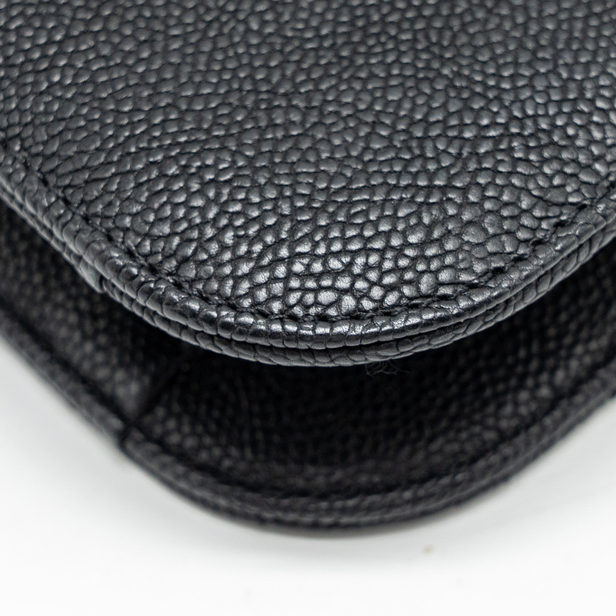 CHANEL PARIS-CUBA THREAD AROUND FLAP BAG WITH CHAIN CAVIAR BLACK LGHW
