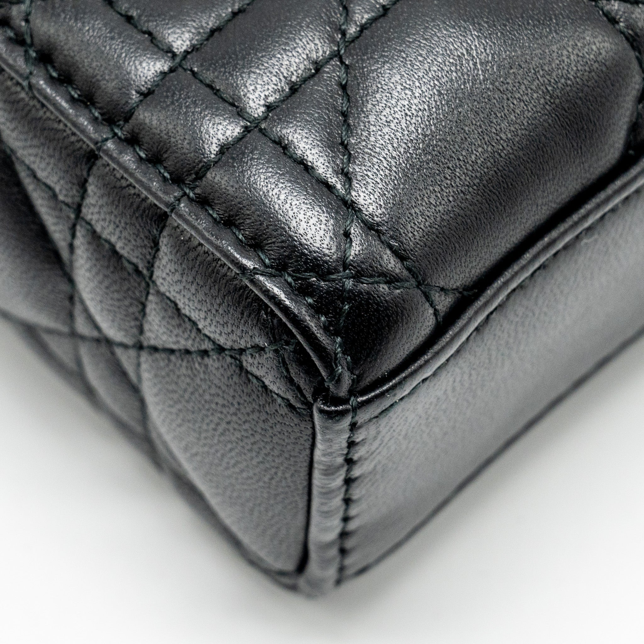 DIOR LADY D-JOY SMALL  BAG LAMBSKIN BLACK LGHW