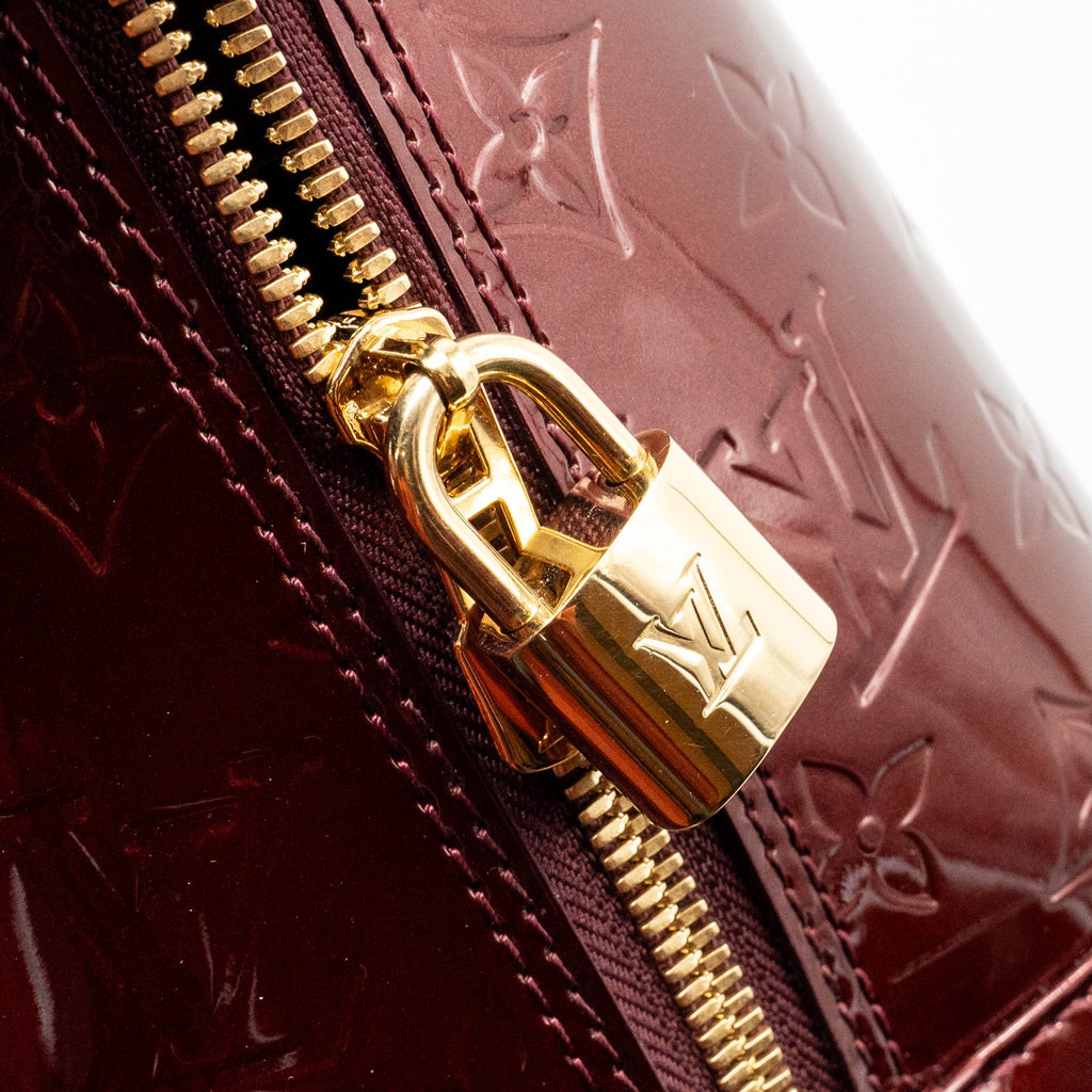 LOUIS VUITTON ALMA PM PATENT LEATHER AMARANTE GHW
