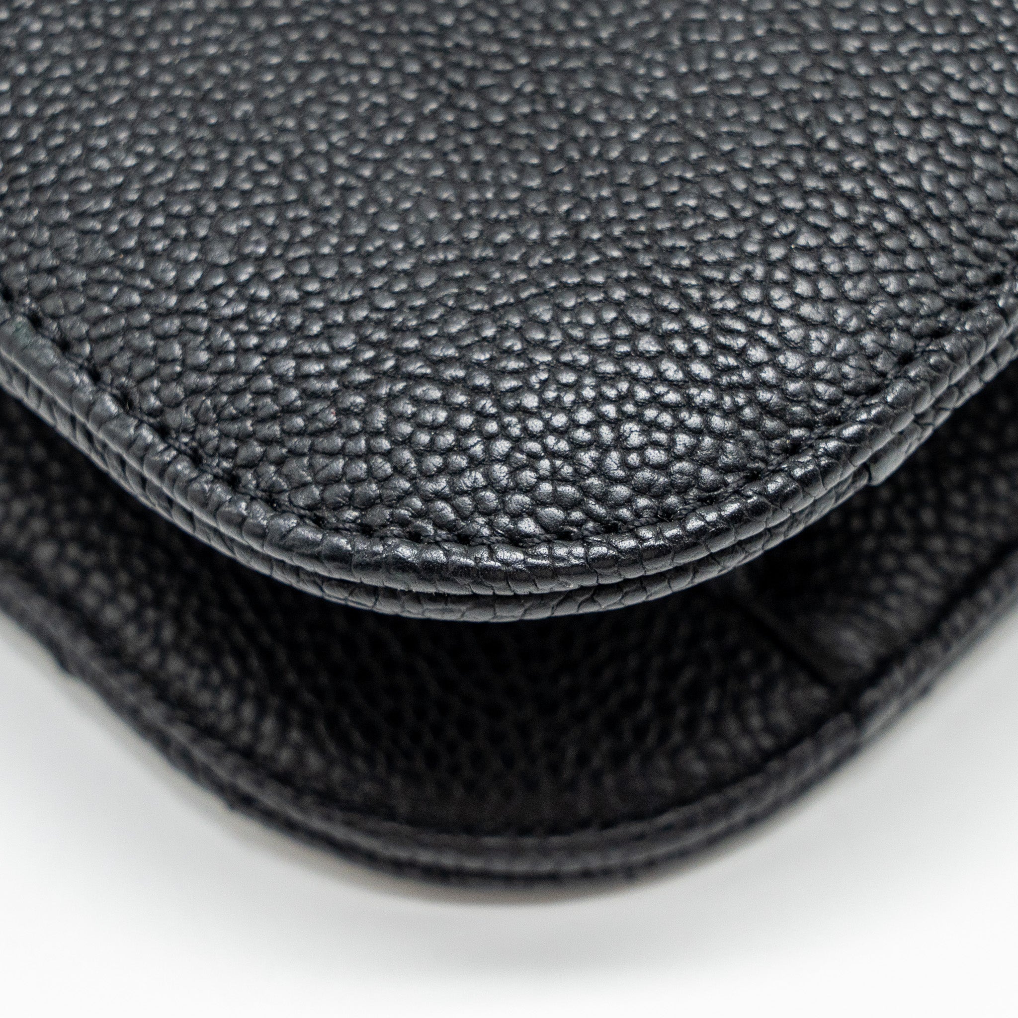 CHANEL PARIS-CUBA THREAD AROUND FLAP BAG WITH CHAIN CAVIAR BLACK LGHW