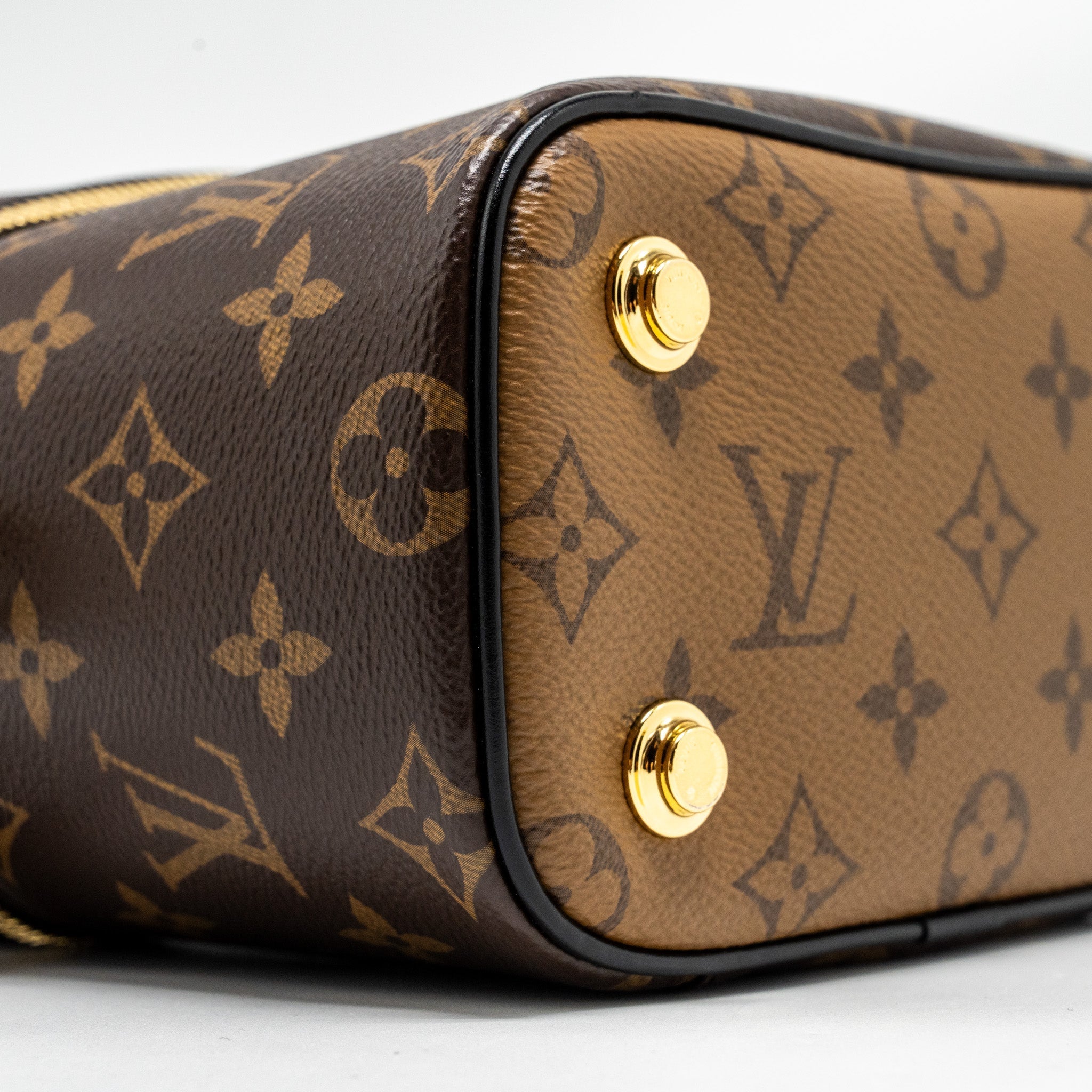 LOUIS VUITTON VANITY CASE PM MONOGRAM REVERSE CANVAS GHW