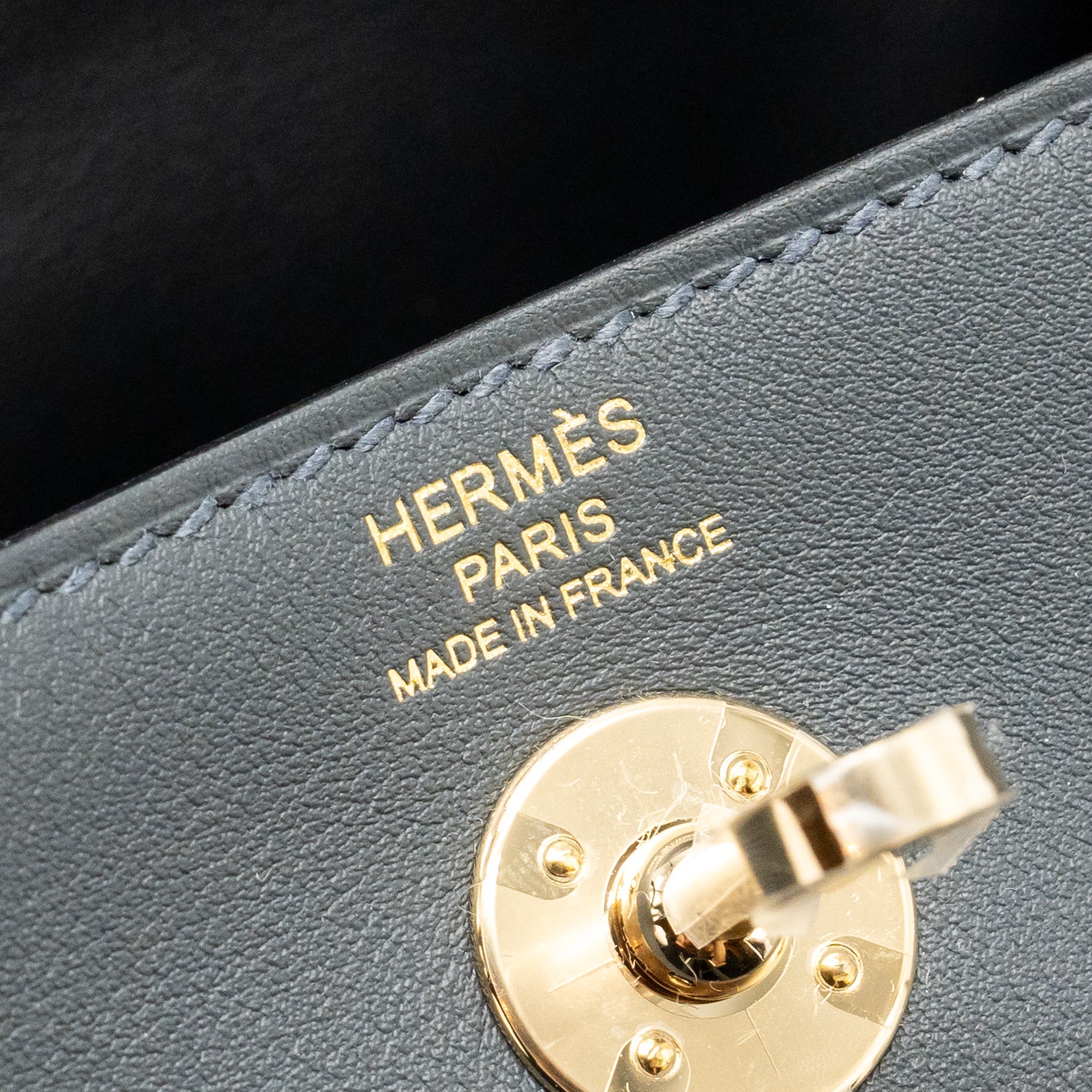 HERMES MINI LINDY II SWIFT GRIS MISTY / BLACK LGHW