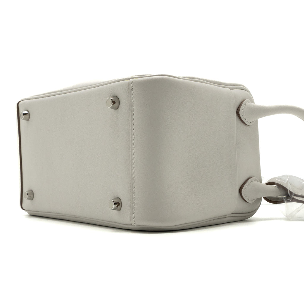 HERMES MINI LINDY SWIFT GRIS PALE/ GRIS MEYER SHW