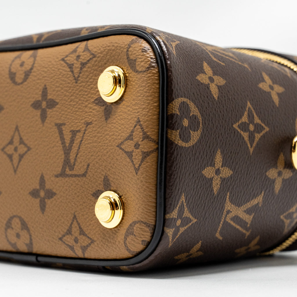 LOUIS VUITTON VANITY CASE PM MONOGRAM REVERSE CANVAS GHW