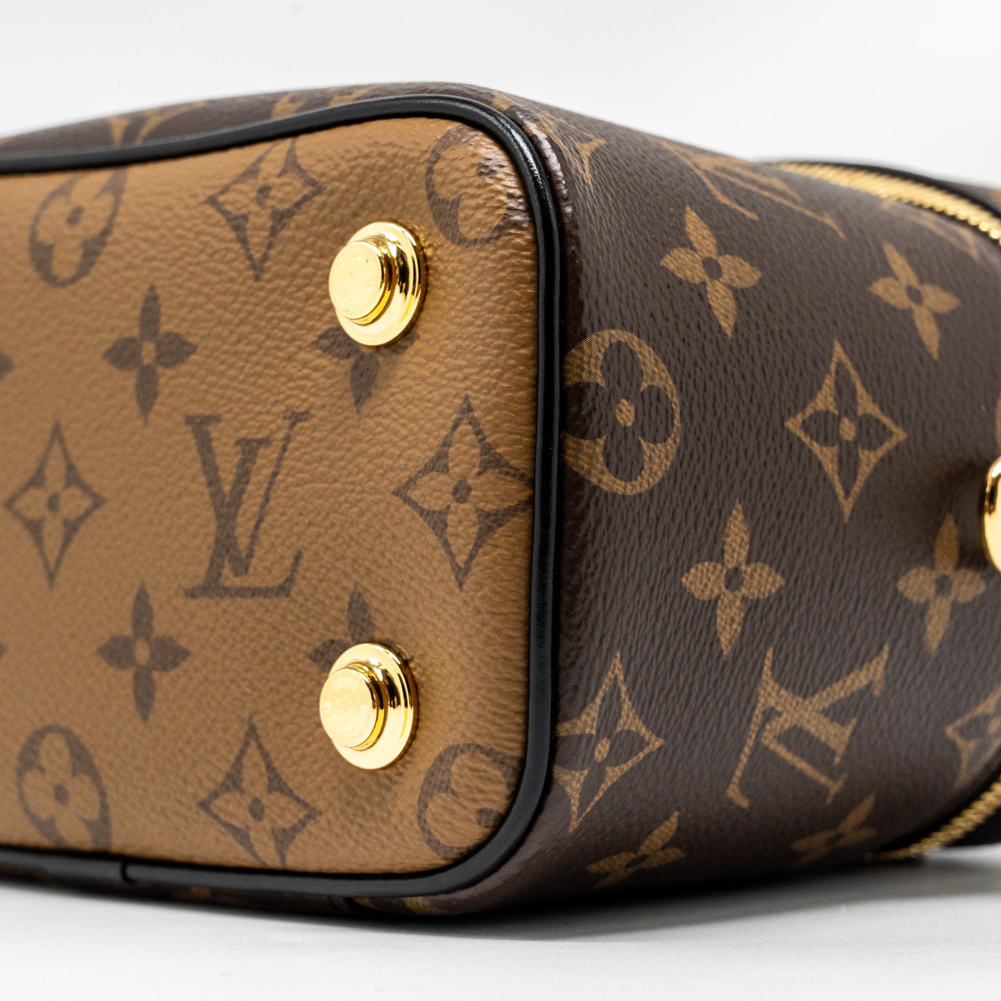 LOUIS VUITTON VANITY CASE PM MONOGRAM REVERSE CANVAS GHW
