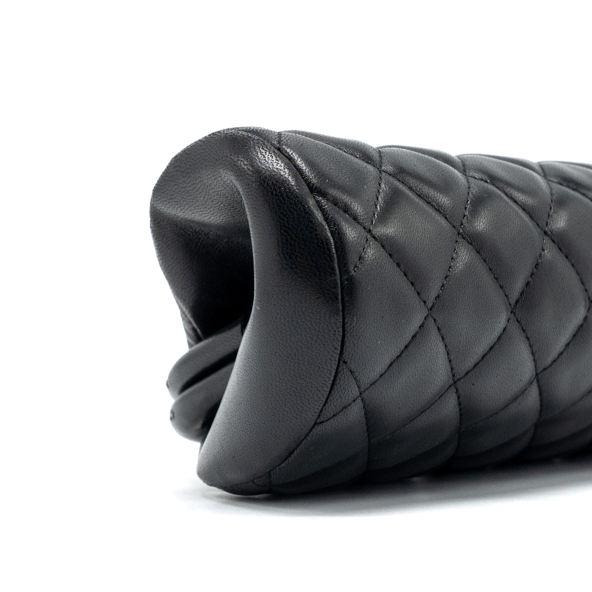 CHANEL TIMELESS CLUTCH LAMBSKIN BLACK SHW