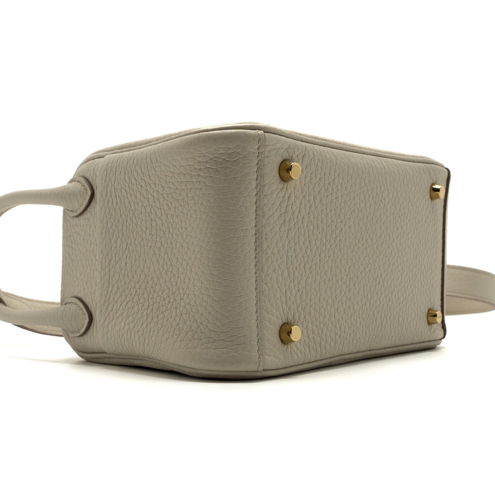 HERMES MINI LINDY CLEMENCE BETON GHW