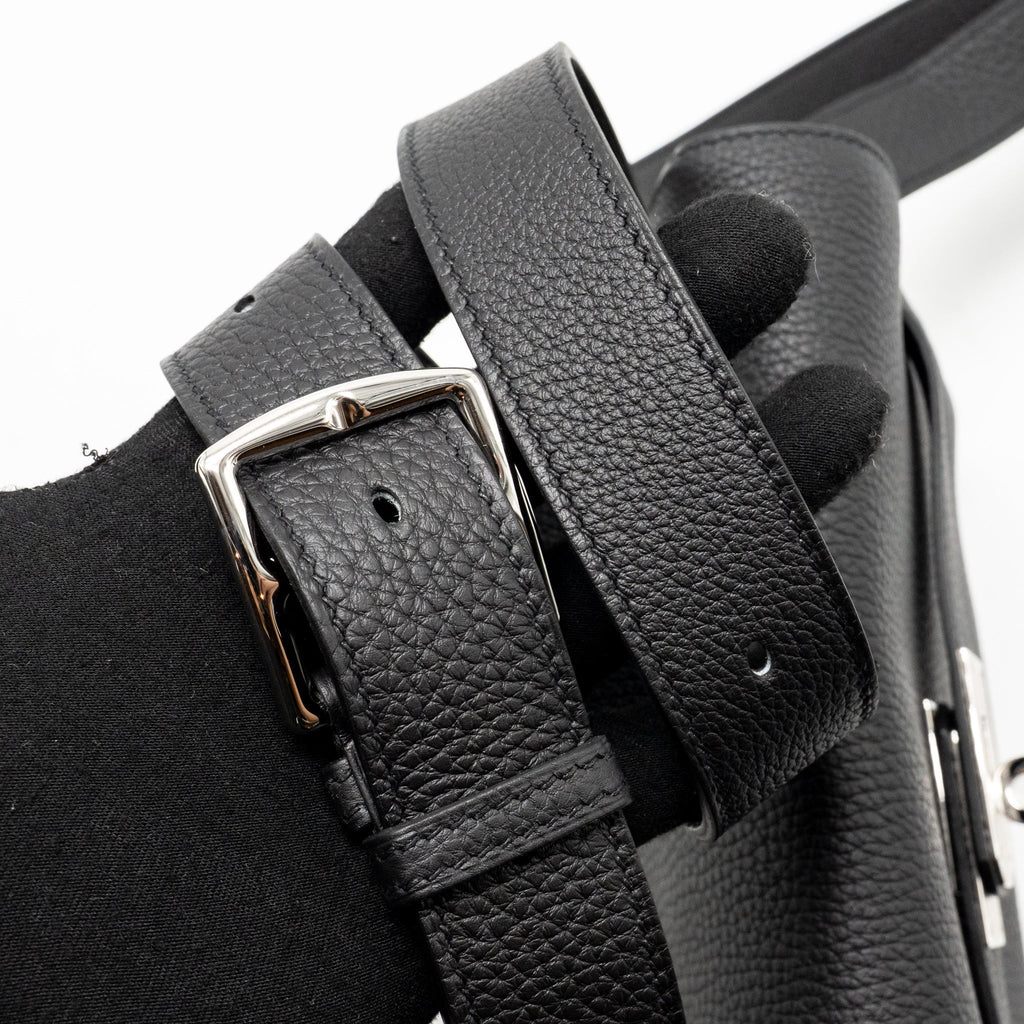 HERMES KELLY MESSENGER PM BAG TOGO BLACK SHW