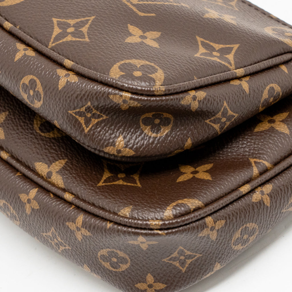LOUIS VUITTON MULTI POCHETTE ACCESSORIES KHAKI STRAP MONOGRAM CANVAS GHW