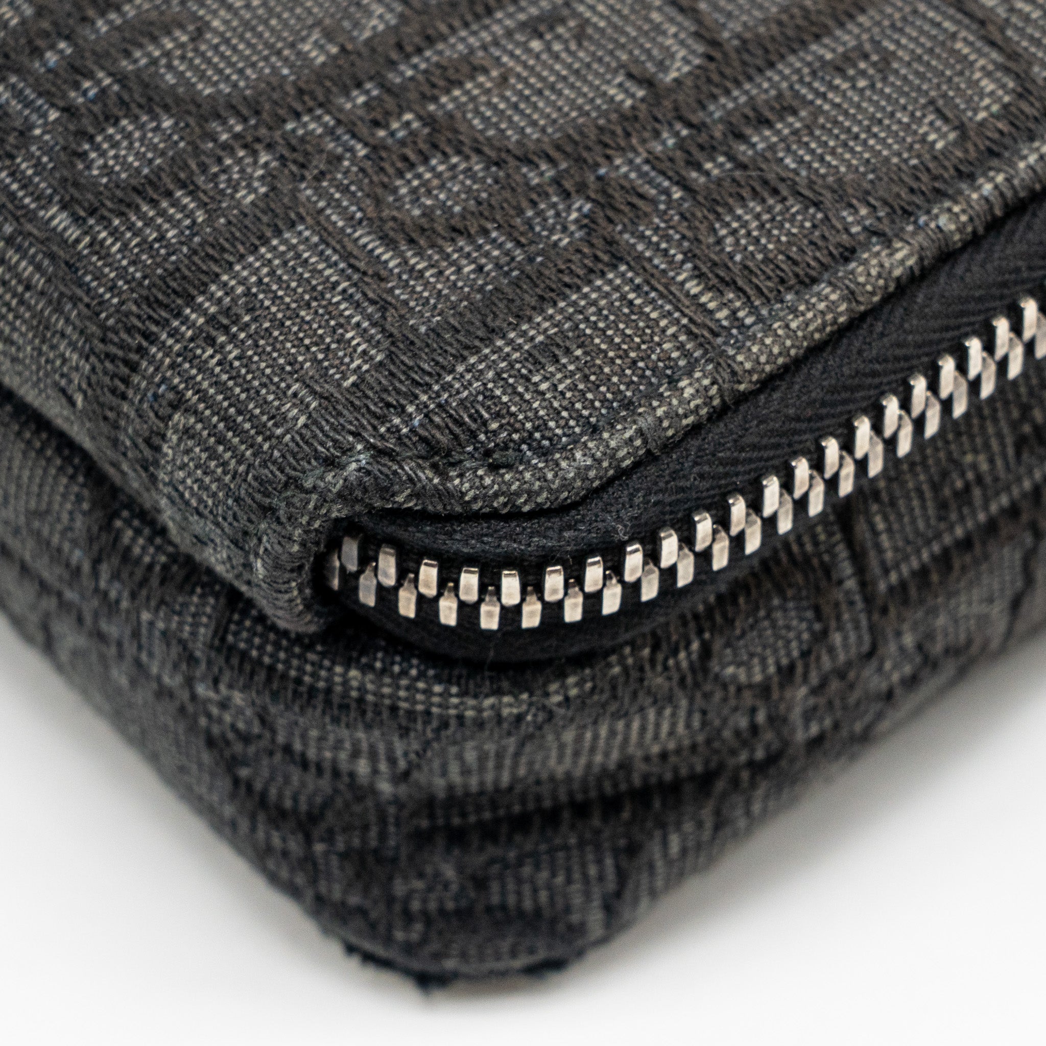 DIOR WALLET ON STRAP OBLIQUE CANVAS/LEATHER BLACK SHW