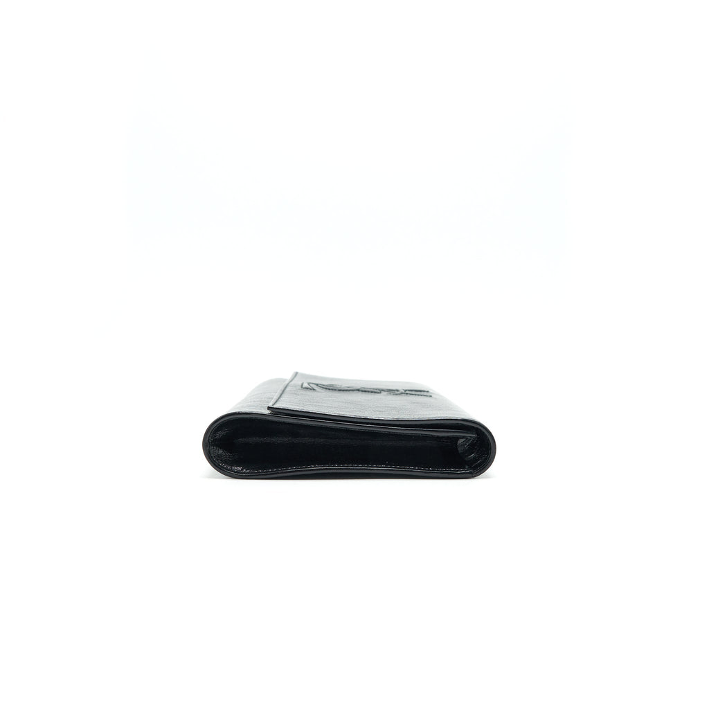YSL PATENT LEATHER CLUTCH BLACK