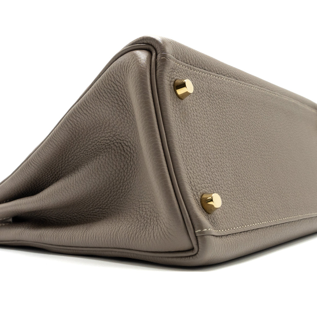 HERMES KELLY 28 TOGO GRIS ASPHALT GHW