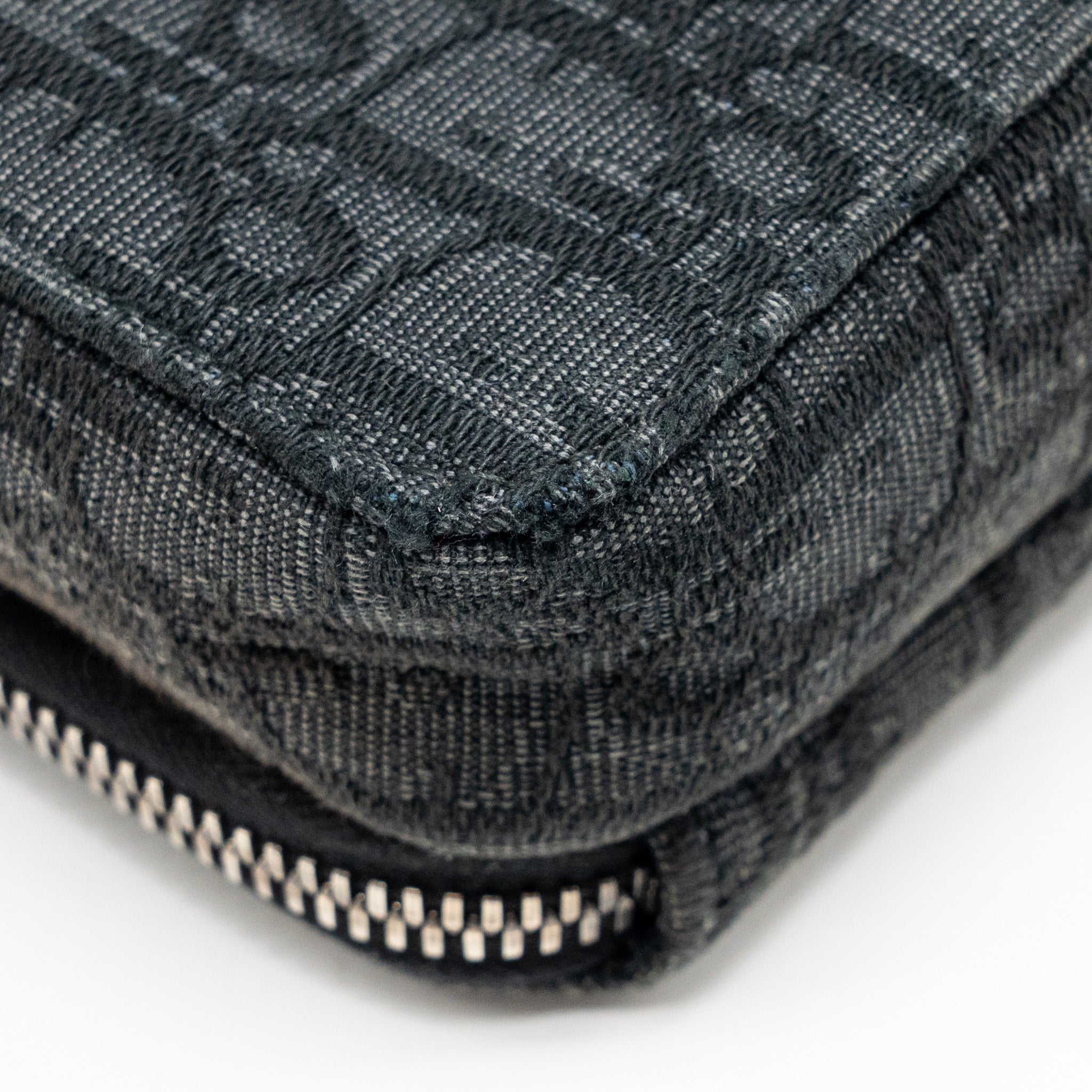 DIOR WALLET ON STRAP OBLIQUE CANVAS/LEATHER BLACK SHW
