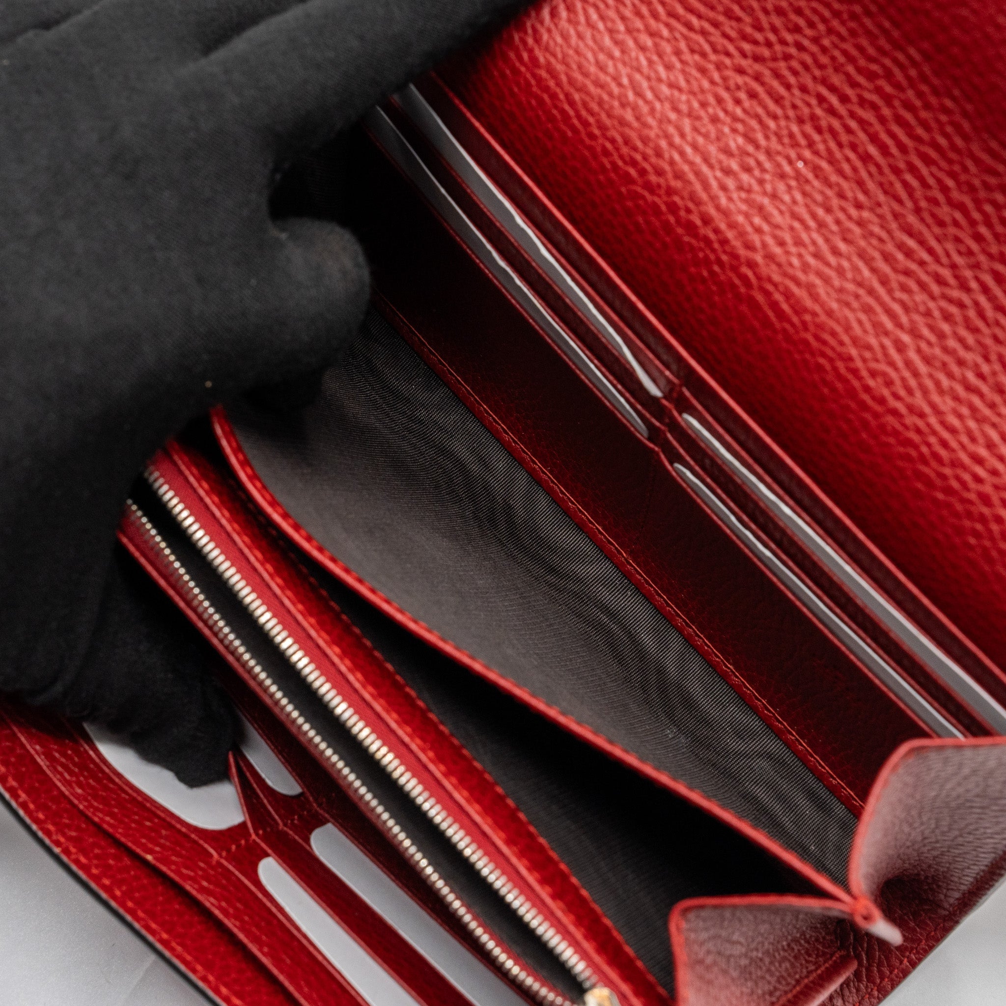 GUCCI DIONYSUS WALLET ON CHAIN CALFSKIN RED MULTICOLOUR HARDWARE