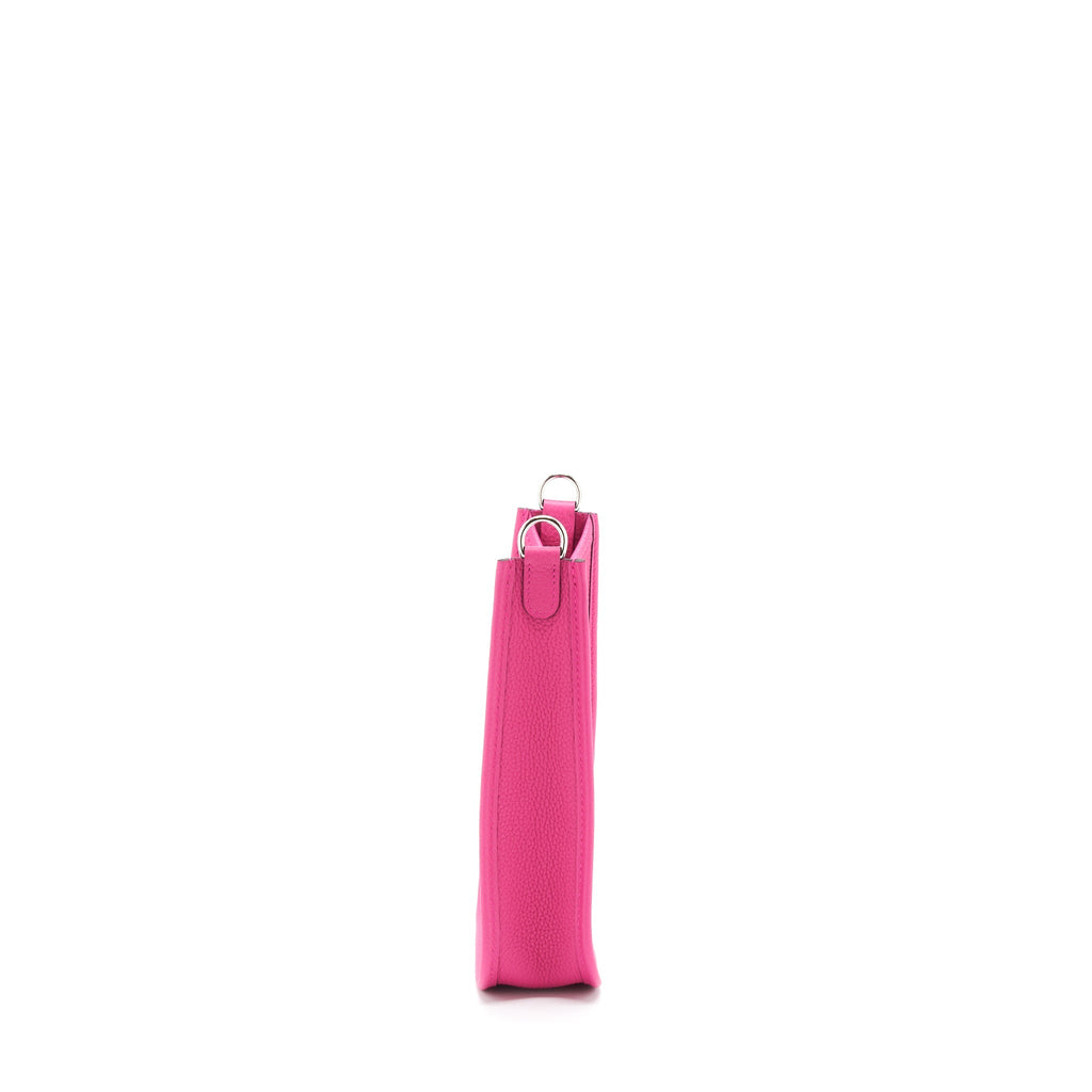 HERMES MINI EVELYNE CLEMENCE ROSE SHOCKING SHW