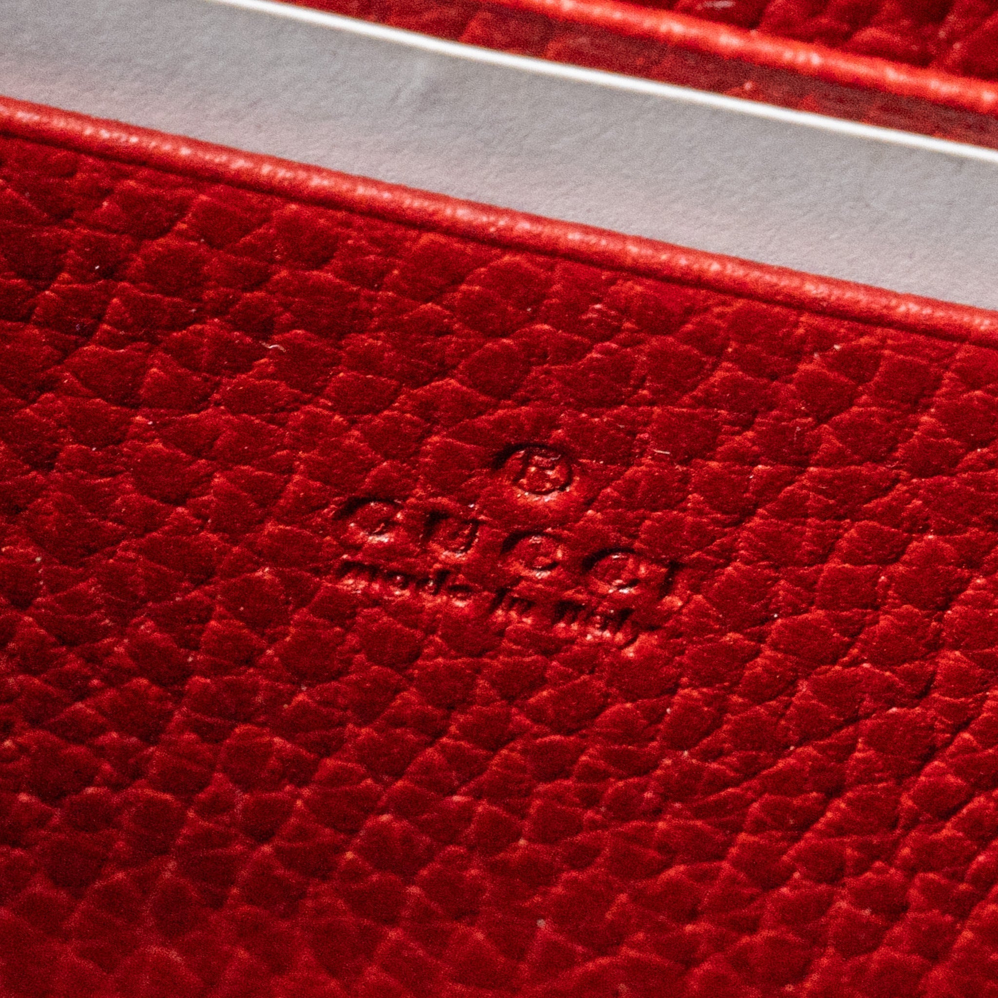 GUCCI DIONYSUS WALLET ON CHAIN CALFSKIN RED MULTICOLOUR HARDWARE