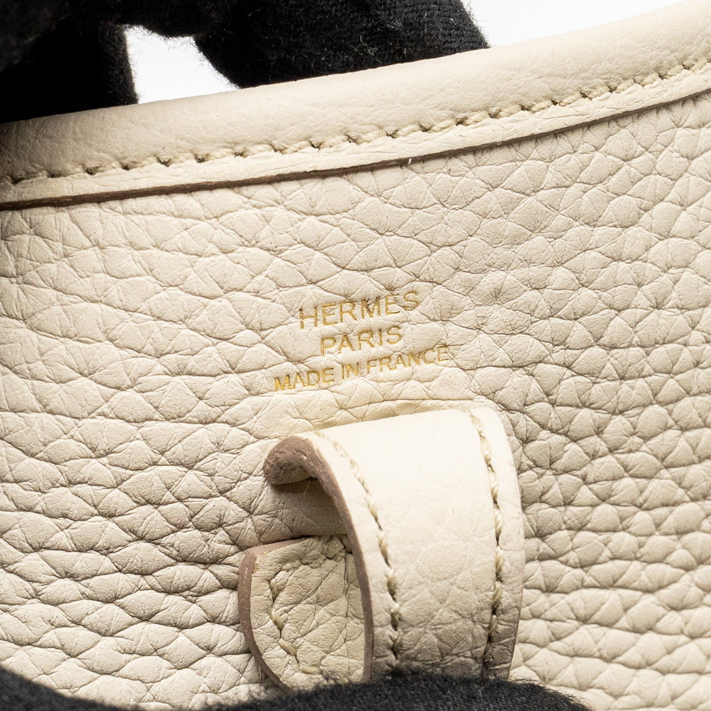 HERMES MINI EVELYNE CLEMENCE BETON GHW