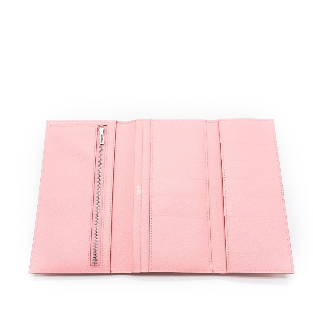 HERMES BEARN LONG WALLET EPSOM 1Q ROSE CONFETTI SHW