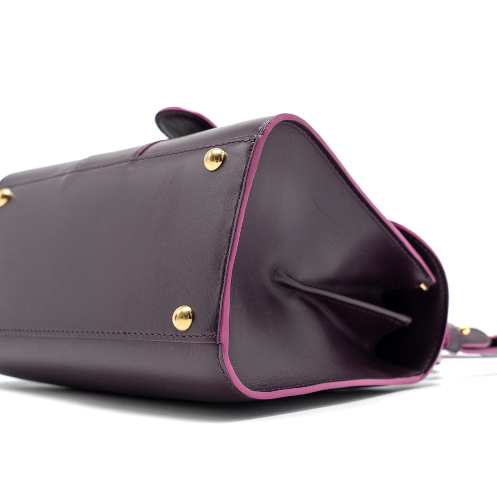DELVAUX MINI BRILLIANT BOX CALFSKIN PURPLE GHW