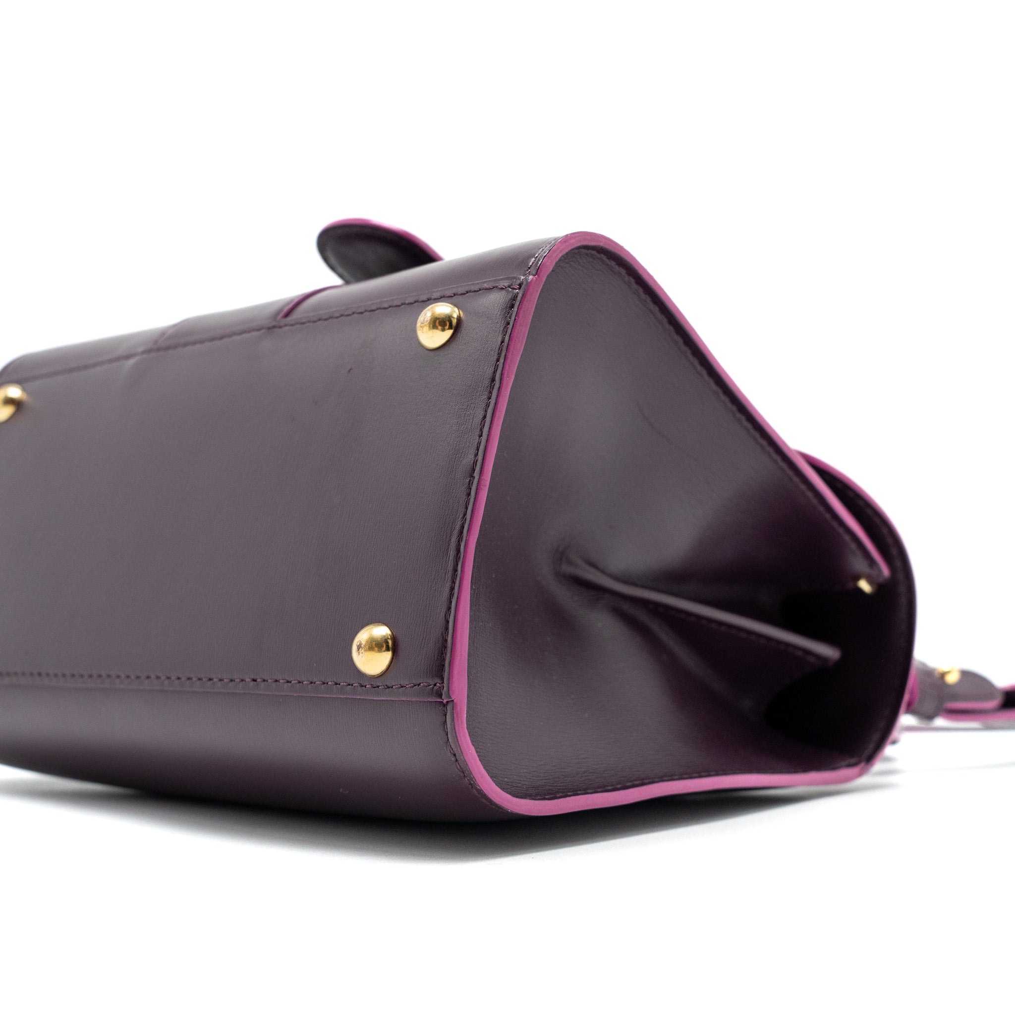 DELVAUX MINI BRILLIANT BOX CALFSKIN PURPLE GHW