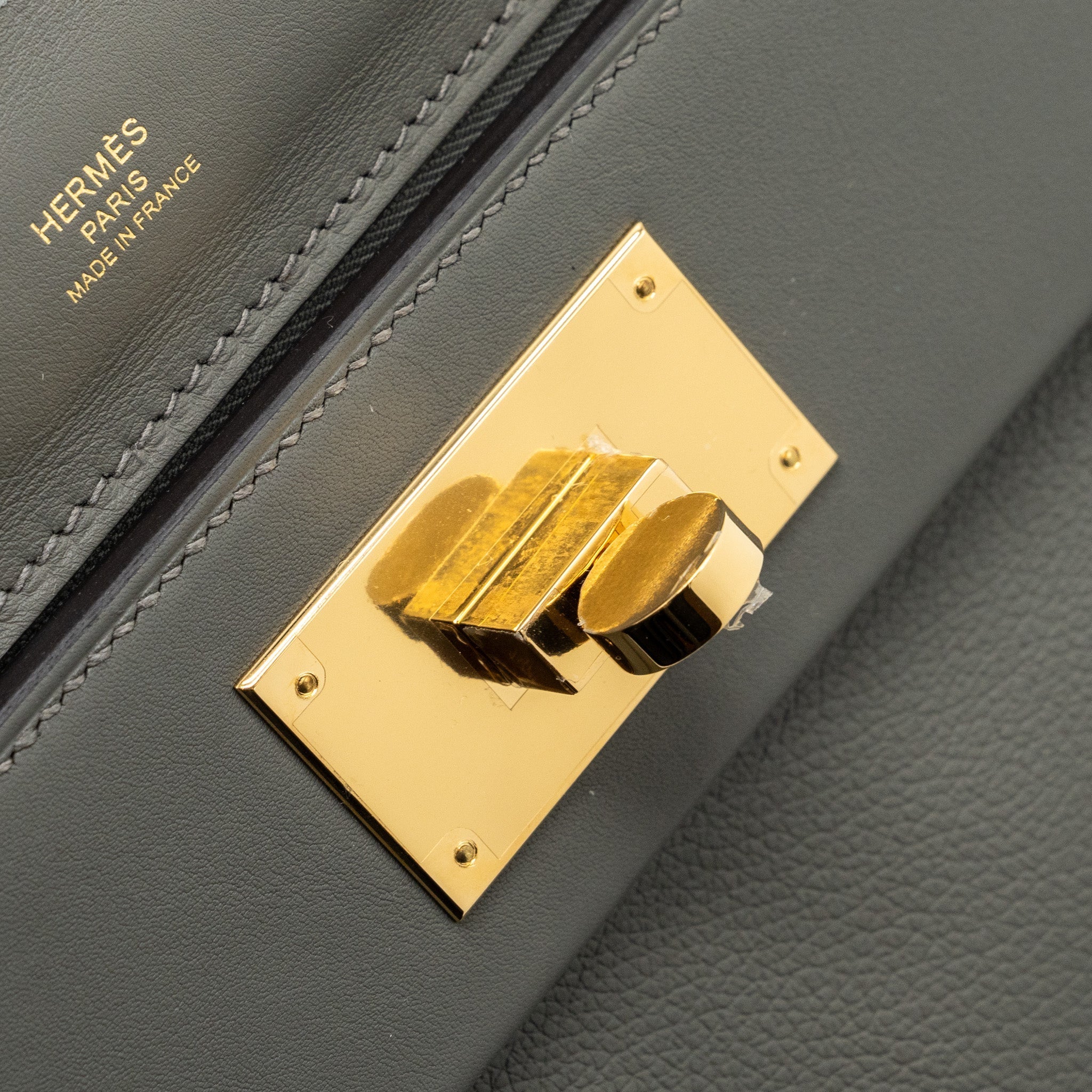 HERMES MINI 24/24 2424-21 BAG EVERCOLOR / SWIFT GRIS MEYER GHW