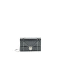 DIOR DIORAMA WALLET ON CHAIN METALLIC BLACK SHW
