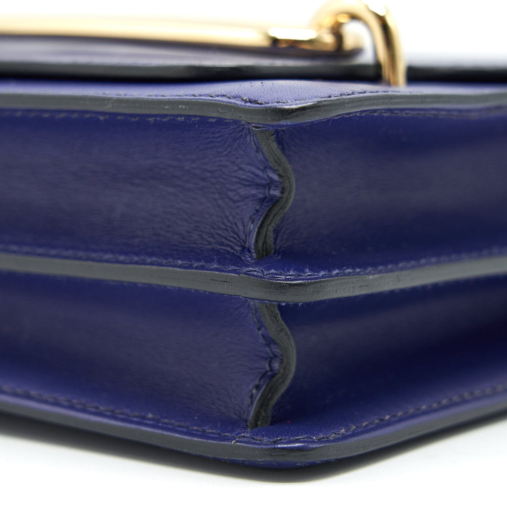 HERMES MINI ROULIS M3 BLUE ENCRE VEAU ALLEGRO