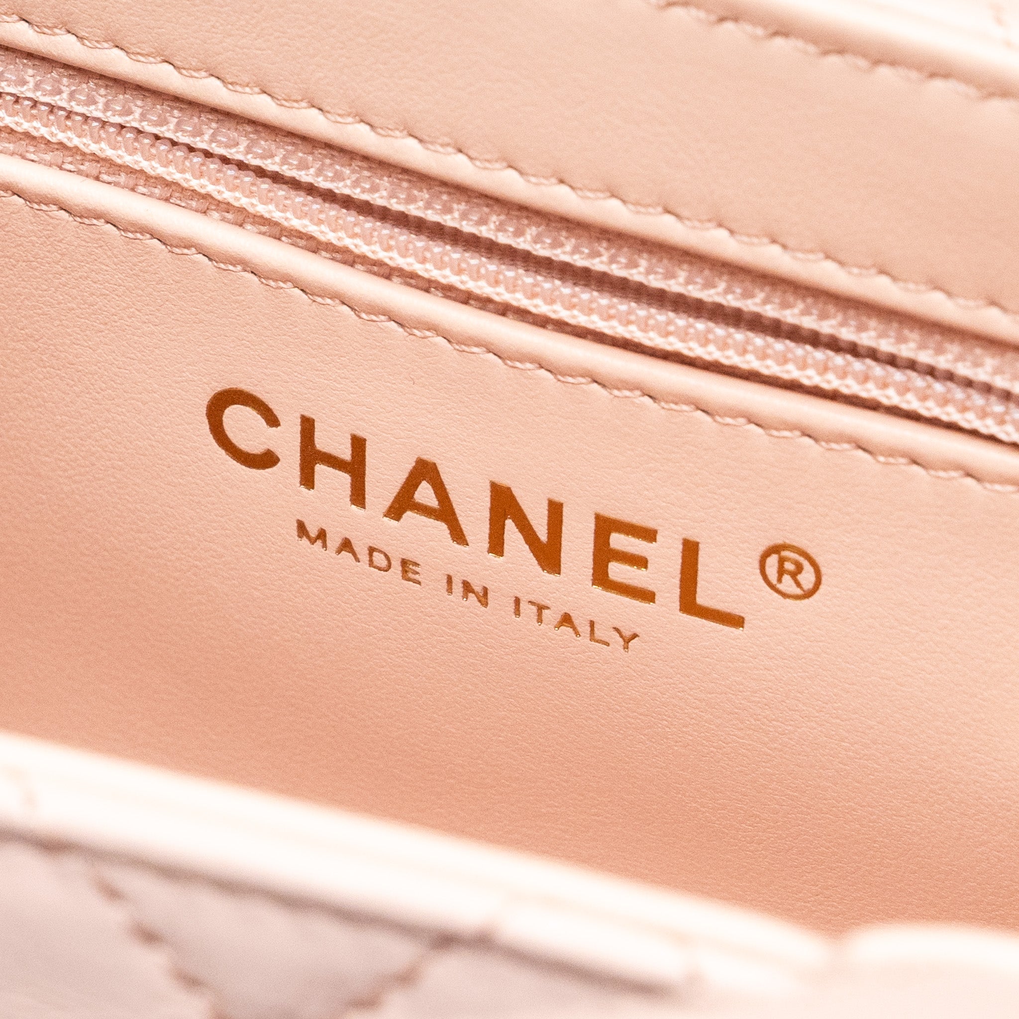 CHANEL 23K MINI SHOPPING TOTE CALFSKIN LIGHT PINK GHW(MICROCHIP)