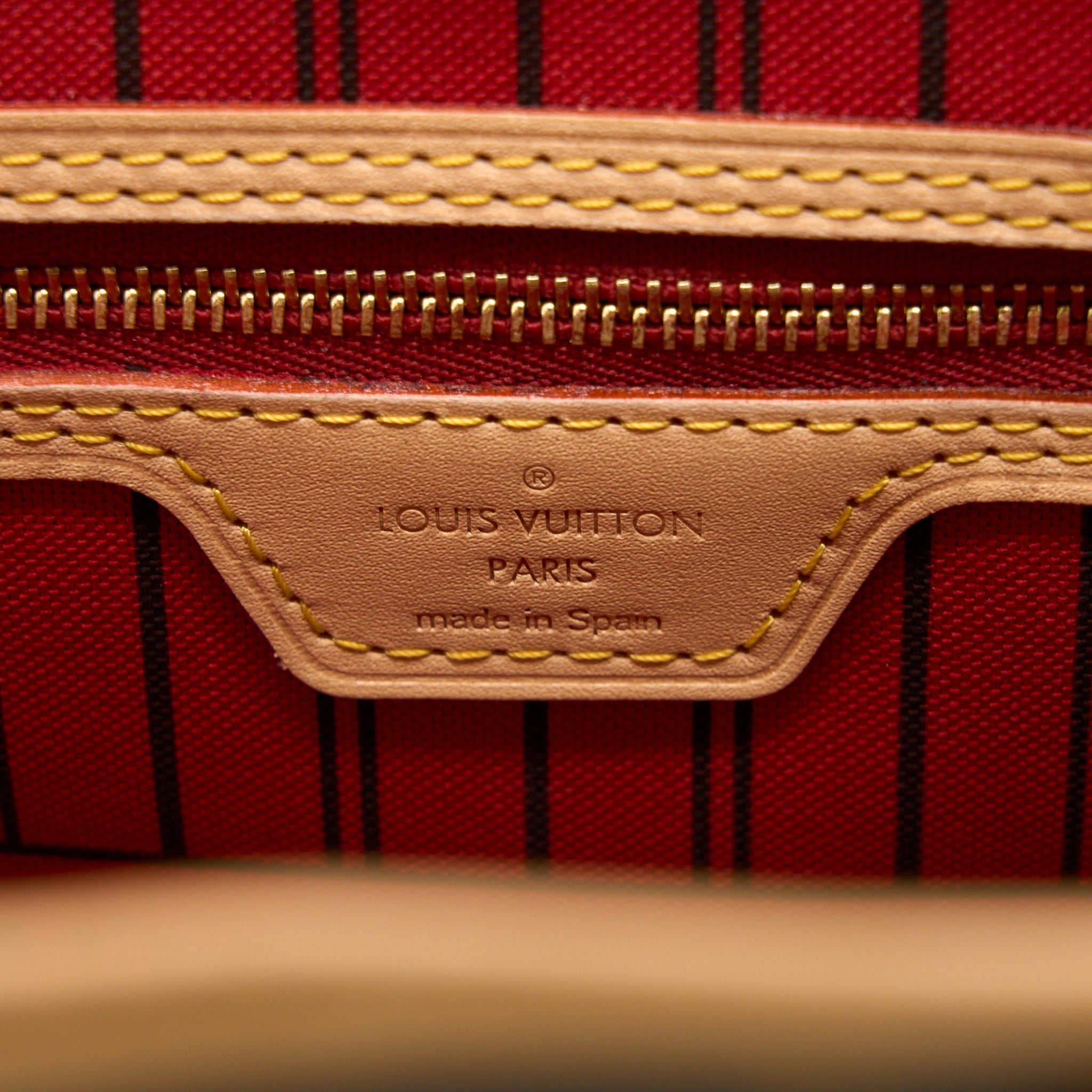 LOUIS VUITTON NEVERFULL MM MONOGRAM CANVAS GHW