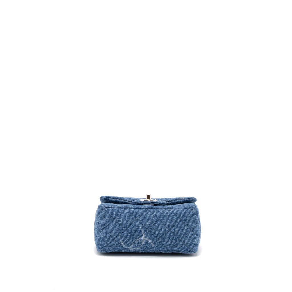 CHANEL MINI SQUARE FLAP BAG DENIM SHW