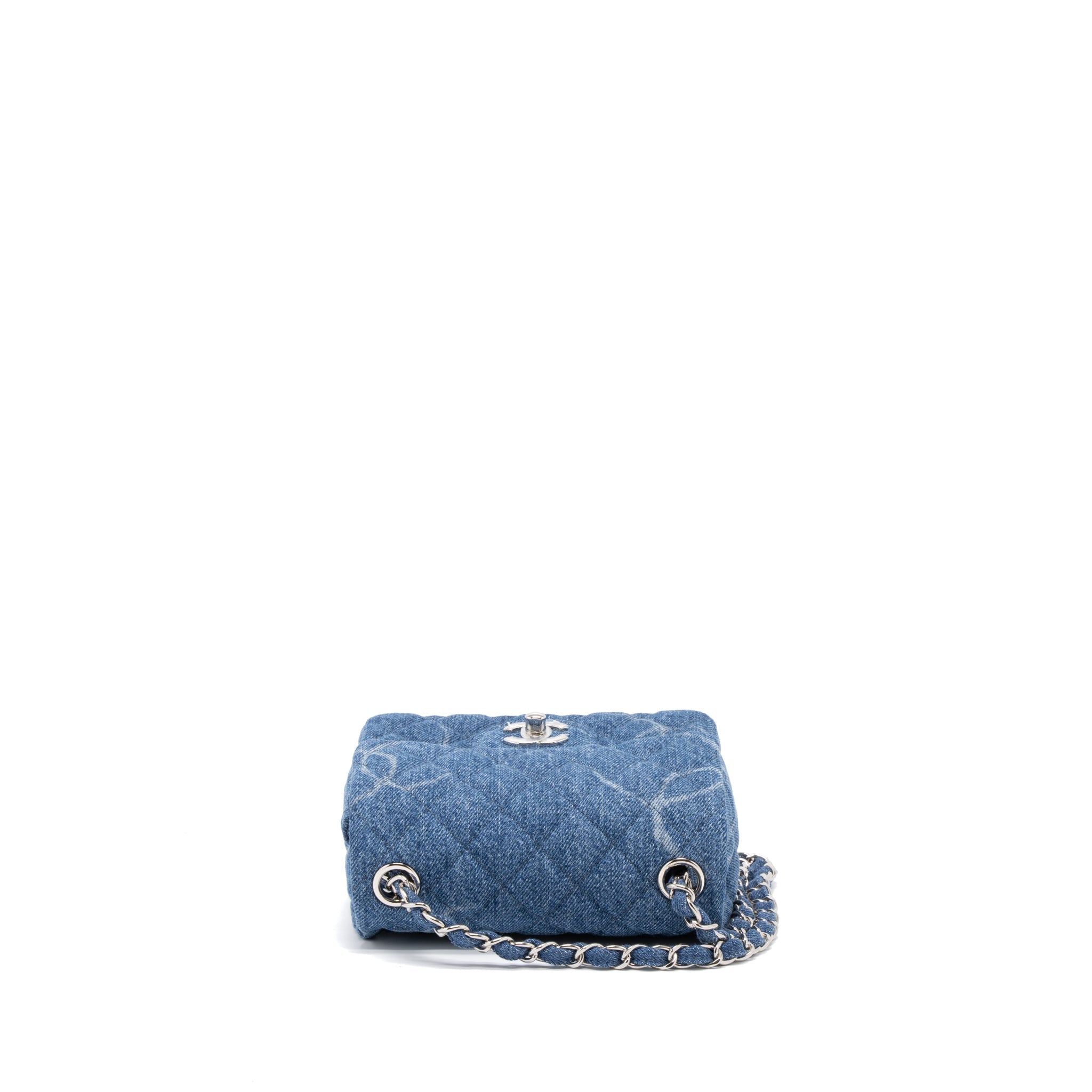 CHANEL MINI SQUARE FLAP BAG DENIM SHW