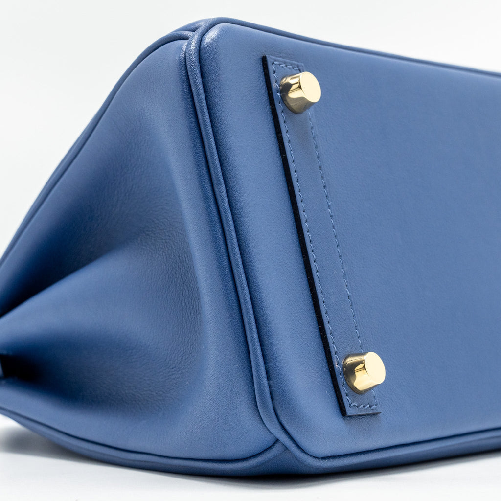 HERMES BIRKIN 25 SWIFT BLUE BRIGHTON GHW