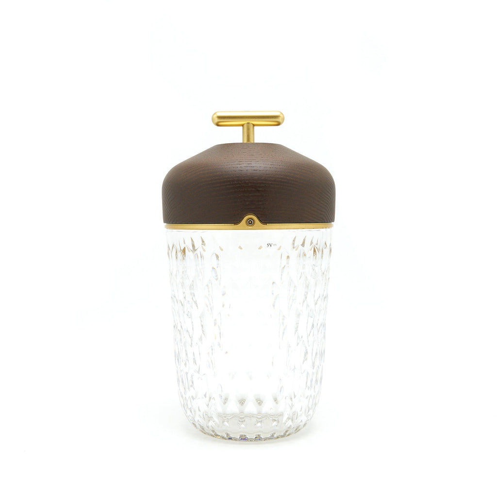 HERMES X SAINT LOUIS FOLIA PORTABLE LAMP DARK ASH
