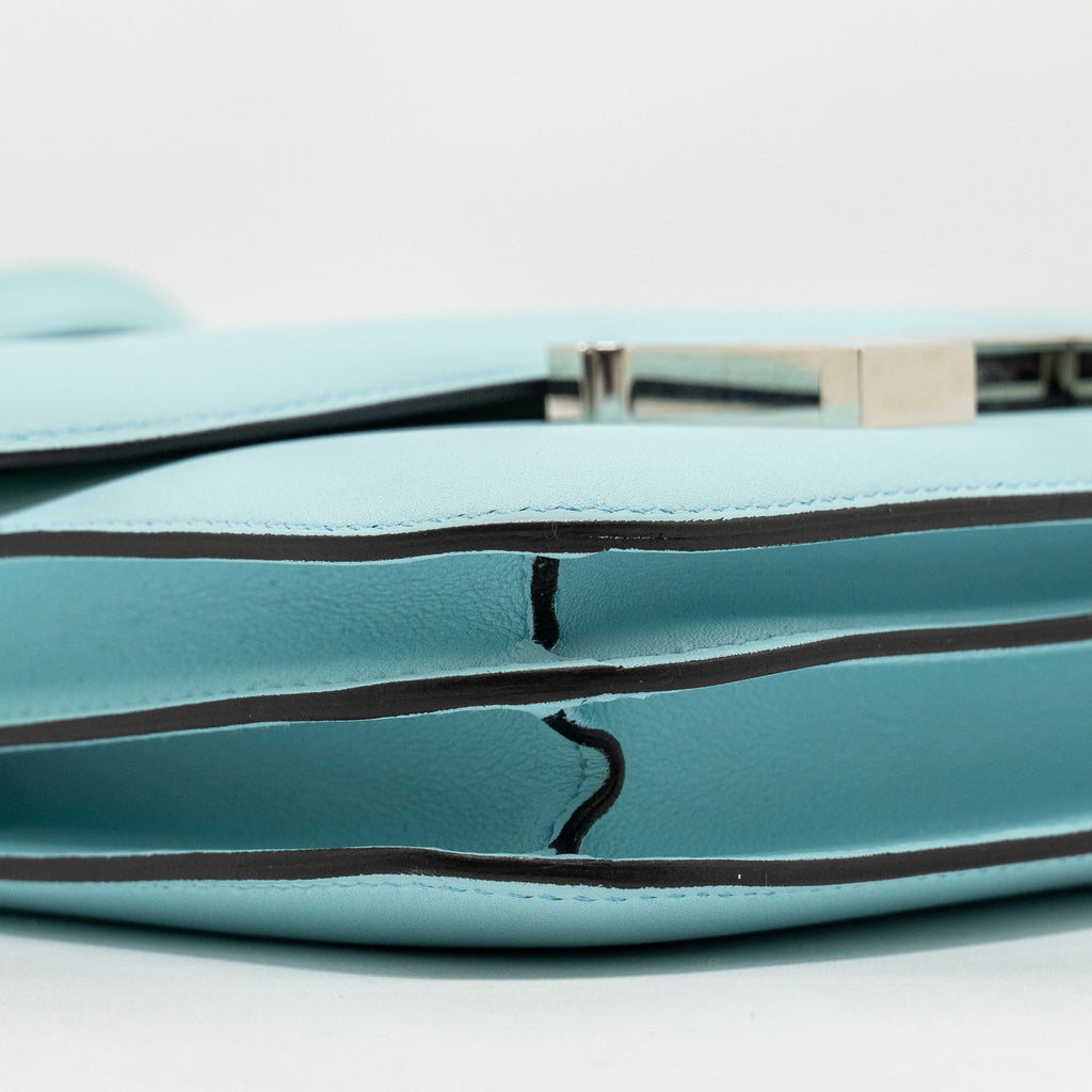 HERMES MINI CONSTANCE SWIFT BLUE ZEPHYR / CACTUS SHW