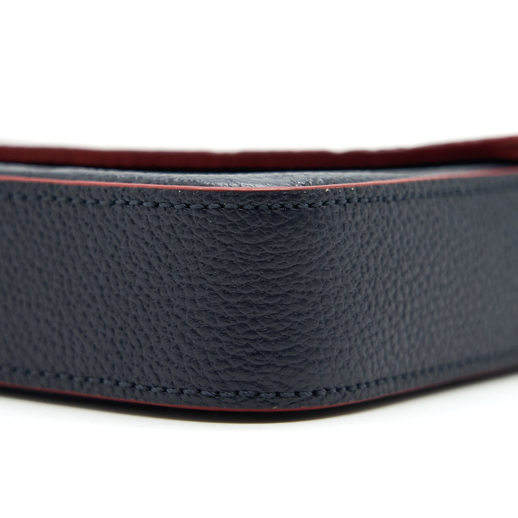 LOUIS VUITTON FELICIE POCHETTE MONOGRAM EMPREINTE LEATHER MARINE ROUGE