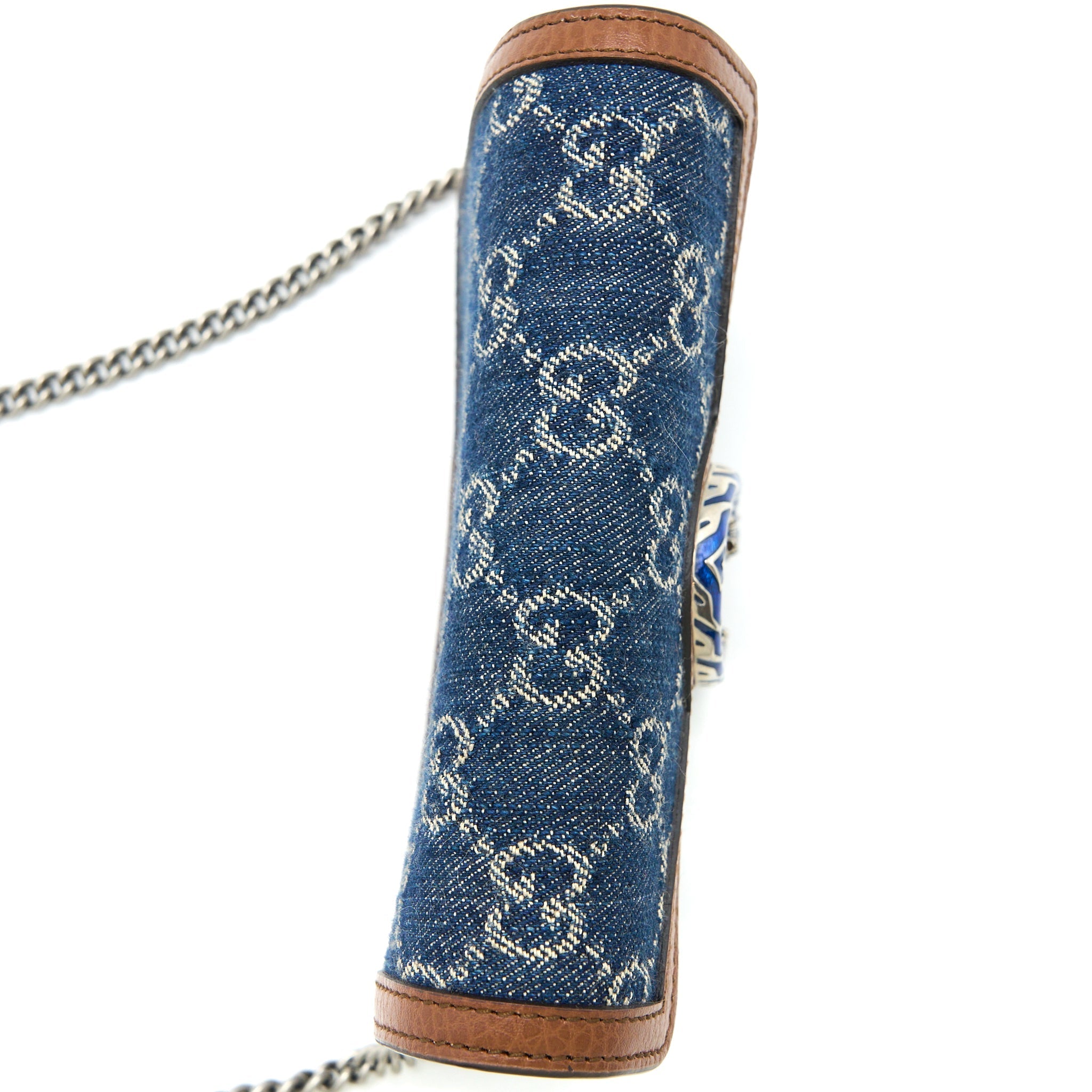 GUCCI SUPER MINI DIONYSUS GG SUPREME DENIM/ LEATHER MULTICOLOUR HARDWARE