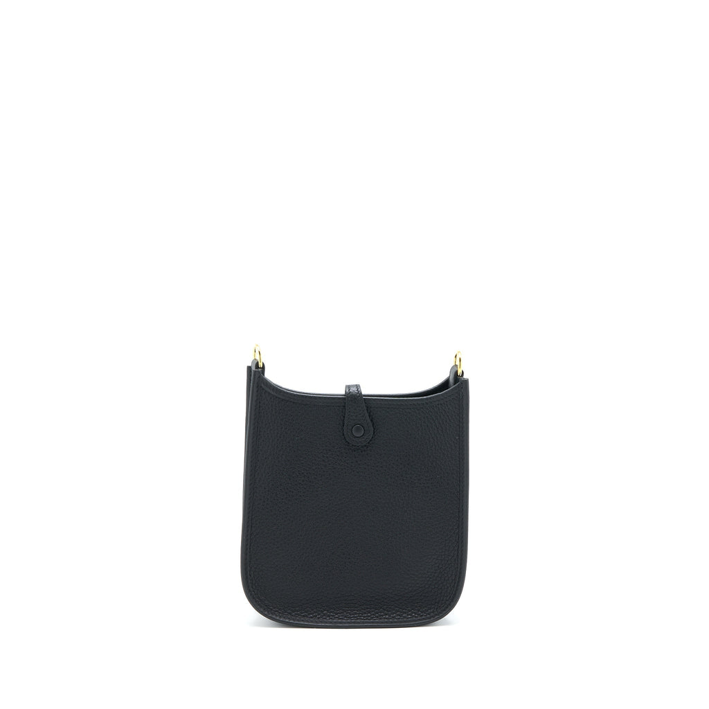 HERMES MINI EVELYN CLEMENCE BLACK GHW