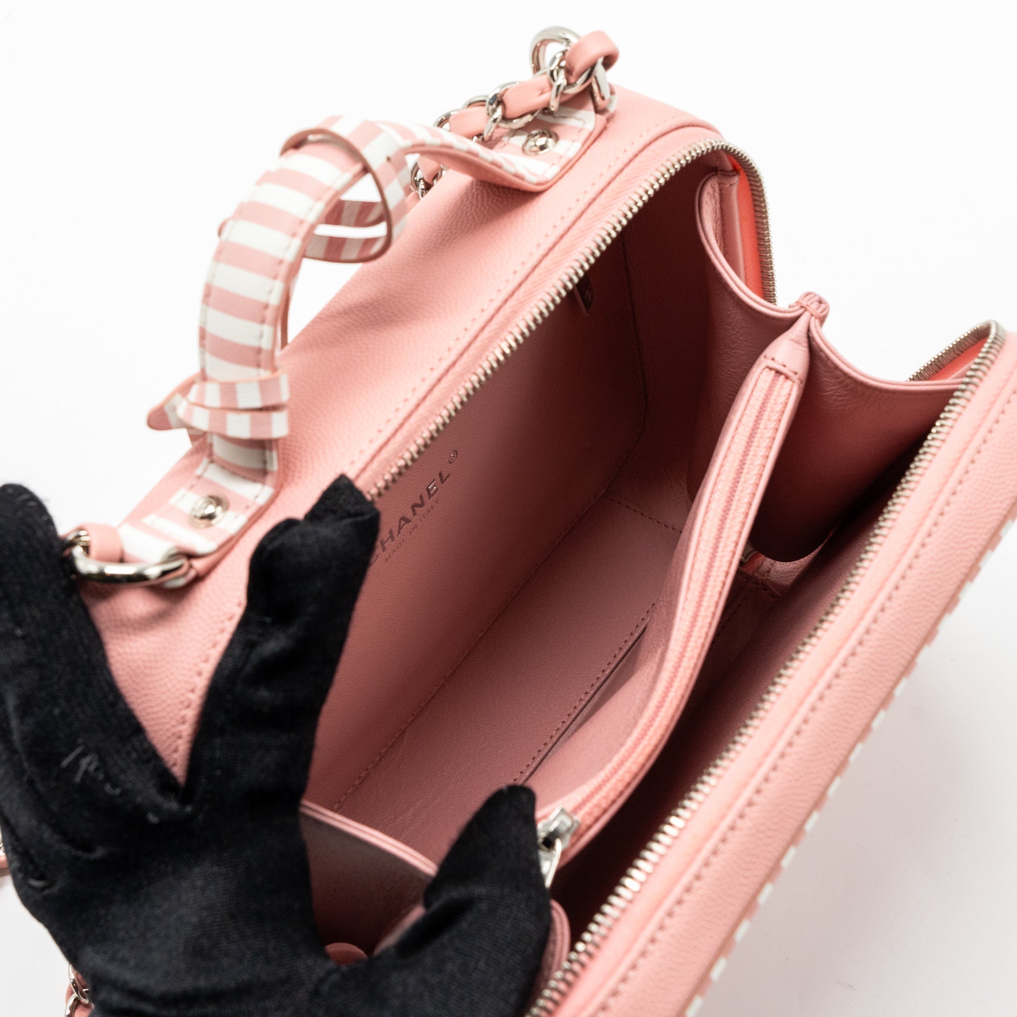 CHANEL MEDIUM FILIGREE VANITY CASE CAVIAR PINK MULTICOLOUR SHW