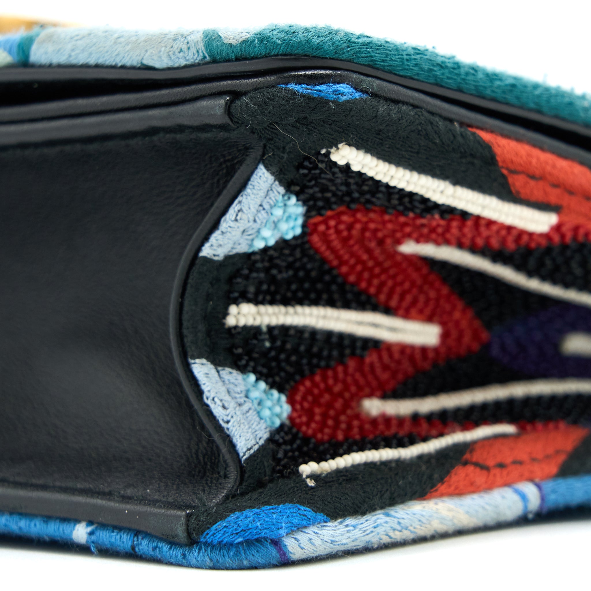 DIOR J’ADIOR FLAP BAG EMBROIDERY / CALFSKIN MULTICOLOURED GHW