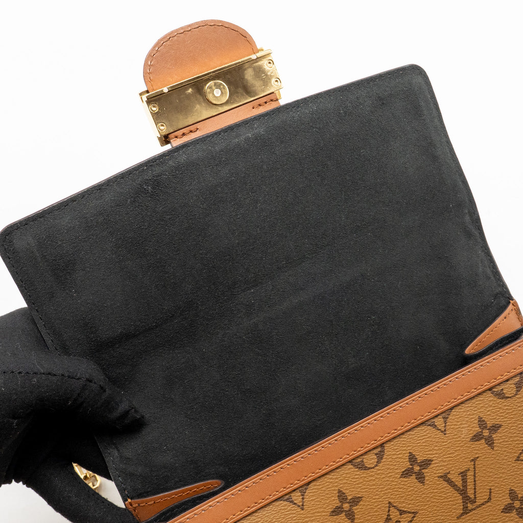 LOUIS VUITTON DAUPHINE MM MONOGRAM / MONOGRAM REVERSE CANVAS GHW