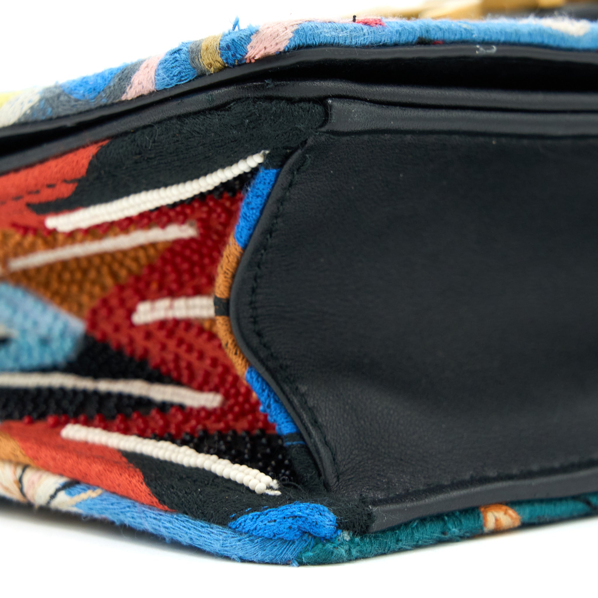 DIOR J’ADIOR FLAP BAG EMBROIDERY / CALFSKIN MULTICOLOURED GHW