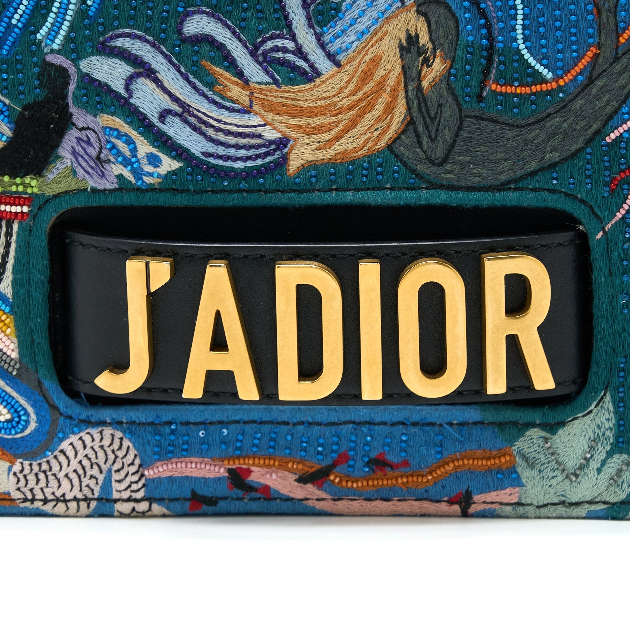 DIOR J’ADIOR FLAP BAG EMBROIDERY / CALFSKIN MULTICOLOURED GHW