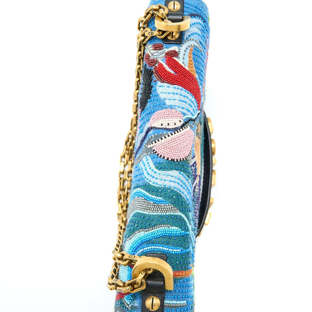 DIOR J’ADIOR FLAP BAG EMBROIDERY / CALFSKIN MULTICOLOURED GHW