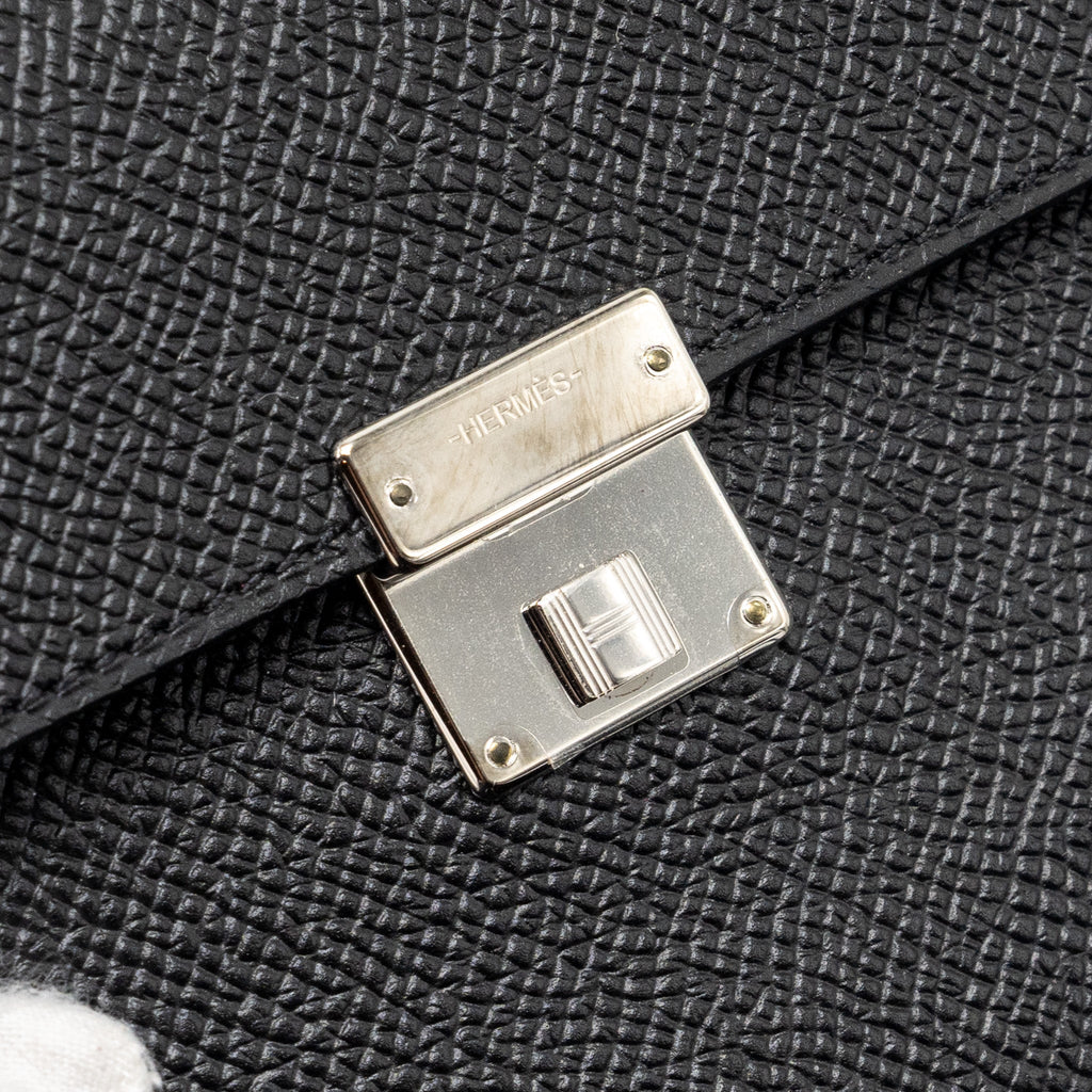 HERMES CLIC 12 WALLET EPSOM BLACK SHW