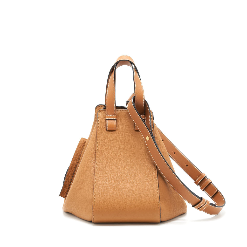 LOEWE SMALL HAMMOCK BAG SOFT CALFSKIN LIGHT CARAMEL GHW
