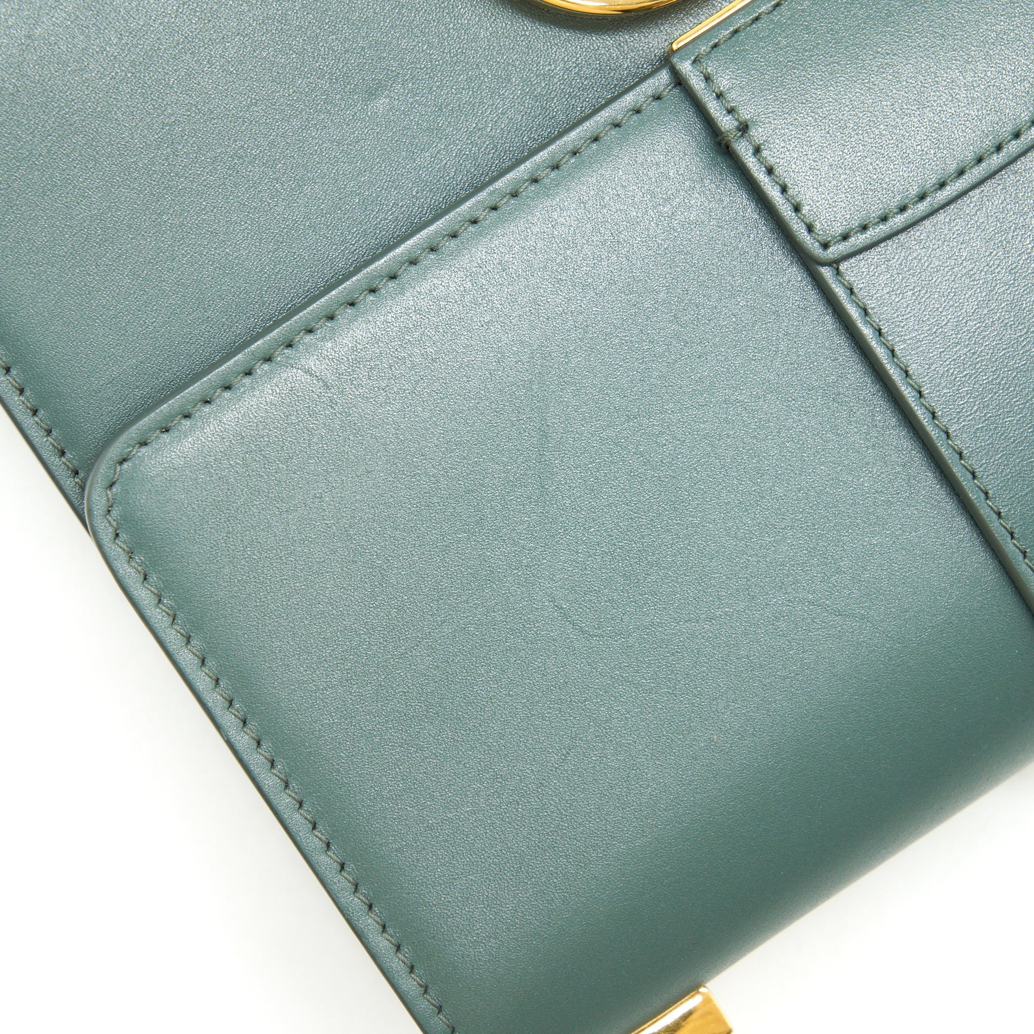 DIOR 30 MONTAIGNE MEDIUM FLAP BAG GREEN WITH GHW