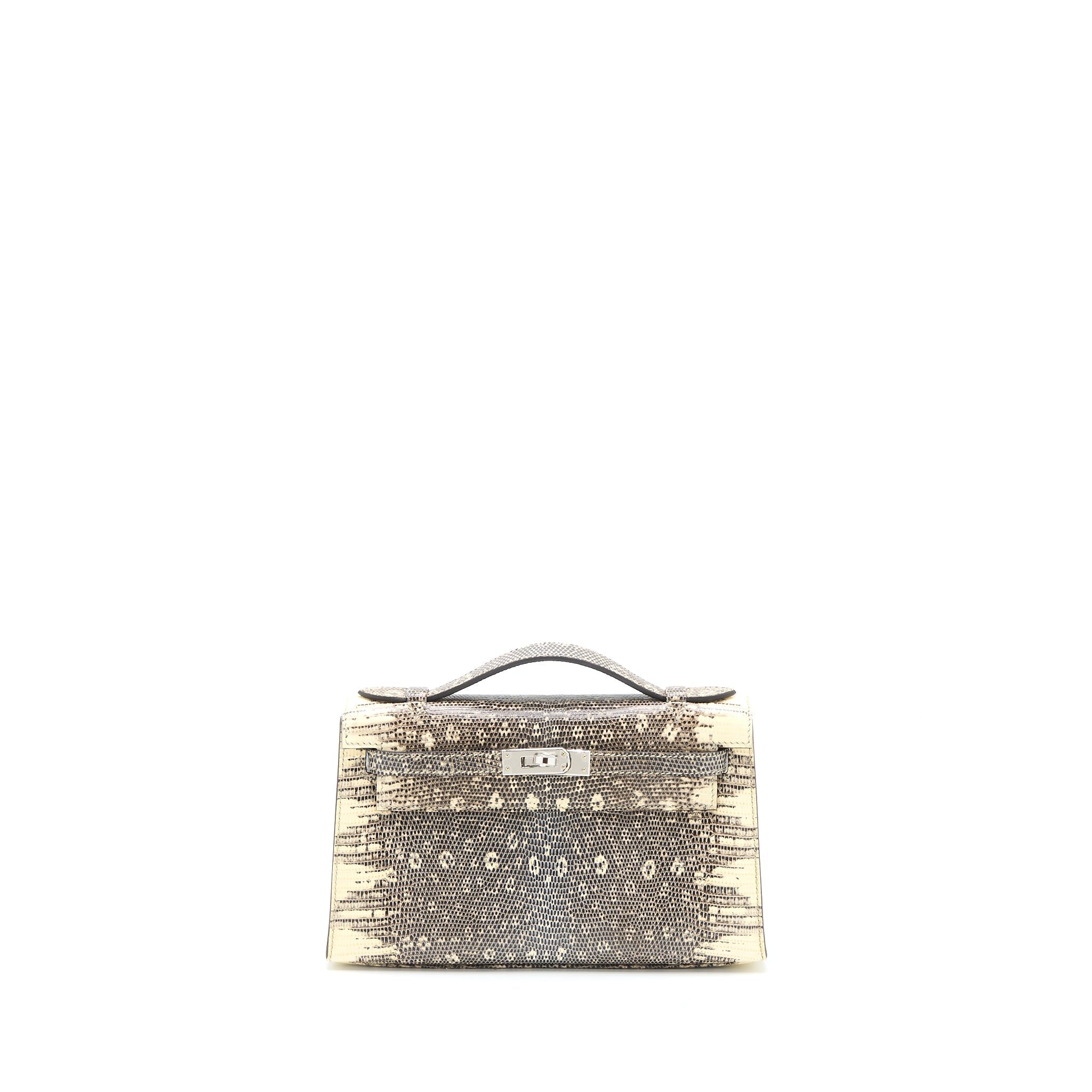 HERMES KELLY POCHETTE LIZARD 1B OMBRÉ SHW