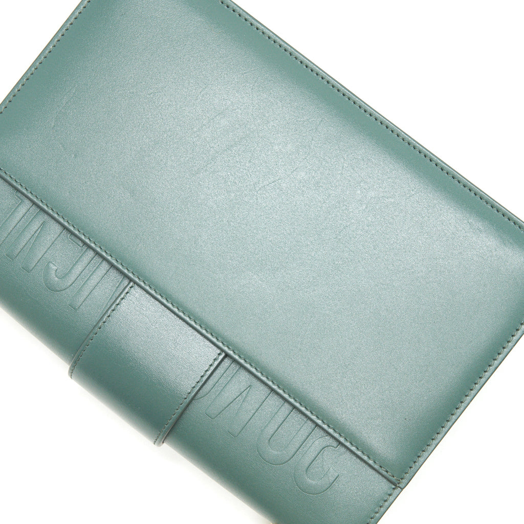 DIOR 30 MONTAIGNE MEDIUM FLAP BAG GREEN WITH GHW