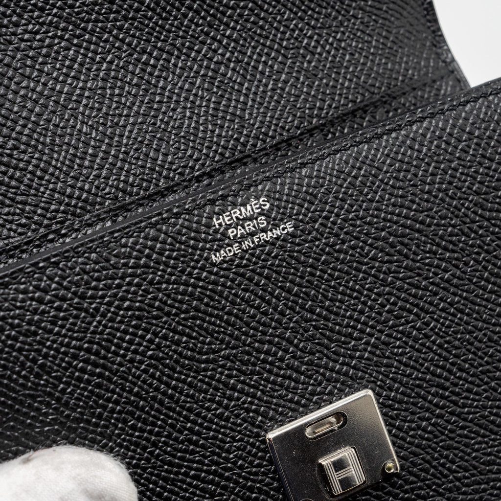 HERMES CLIC 12 WALLET EPSOM BLACK SHW
